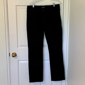 Black Lee straight leg mid rise jeans